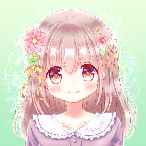 フリーアイコン 女の子 イラスト かわいい